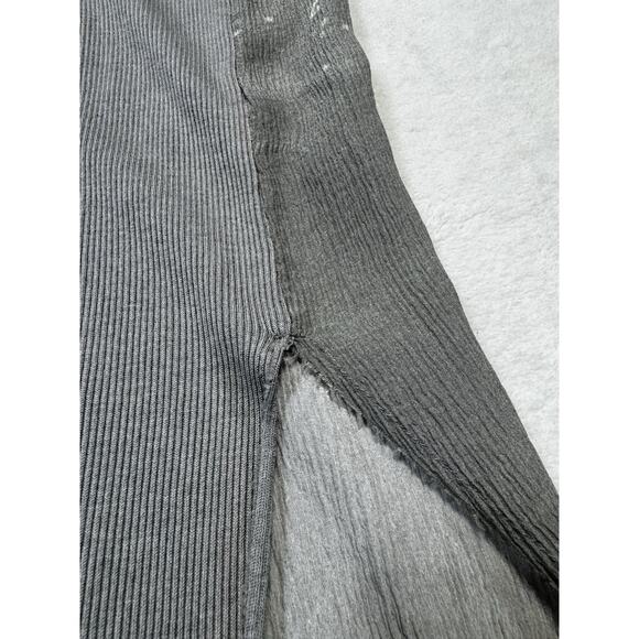 GoSilk Go By GoSilk Ombre Washable Silk Dress Gray Beige Size L Minimalist Luxe - Picture 6 of 9